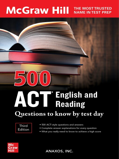Title details for 500 ACT English and Reading Questions to Know by Test Day by Anaxos Inc. - Wait list